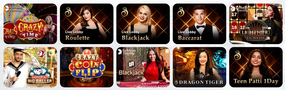 Jeux de casino en direct SUPERNOVA CASINO