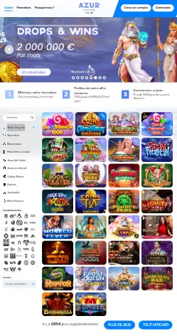 l'application et interface SuperNova Casino