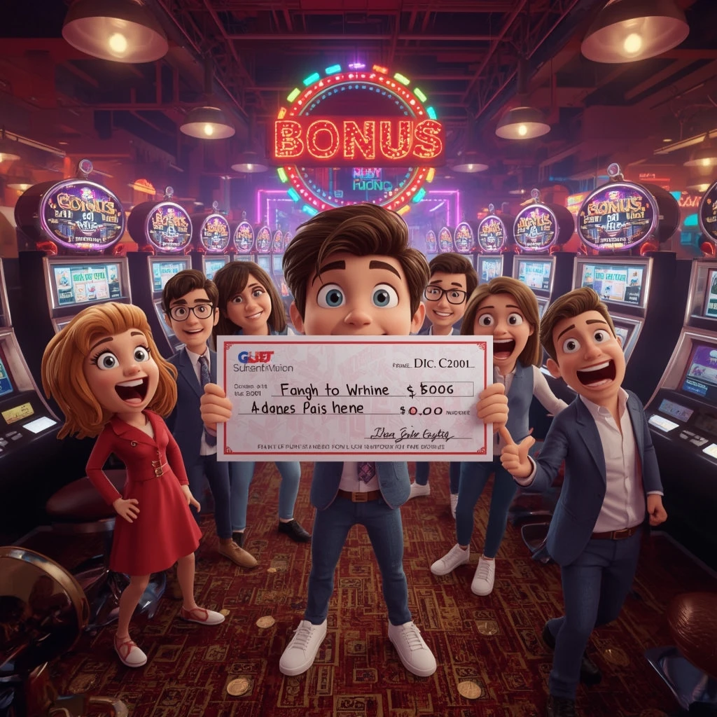 bonus dans les mains d'un homme au casino SuperNova Casino